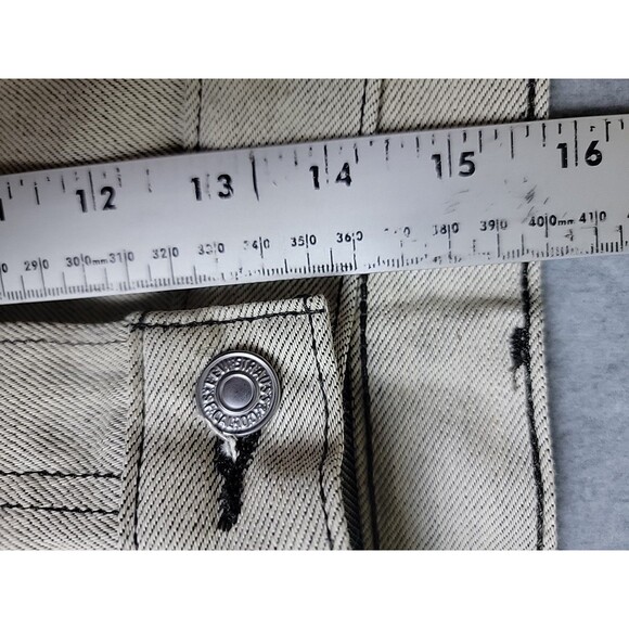 Levis Mens 501 Jeans 40x34 Straight Gray Shrink Fit Button Fly High Rise Cotton - Picture 11 of 16